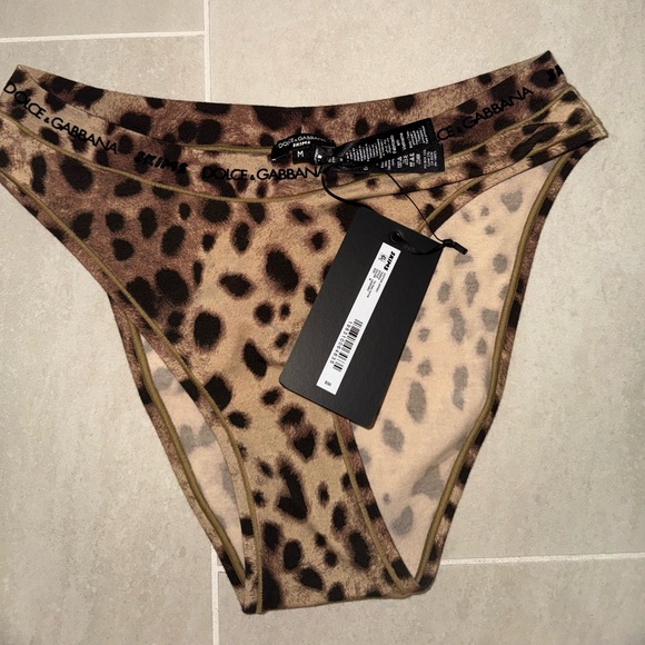 SOLD 🐆 NWT Dolce&Gabbana X SKIMS Cotton Jersey Cheeky Tanga Size M🐆 - Picture 7 of 9